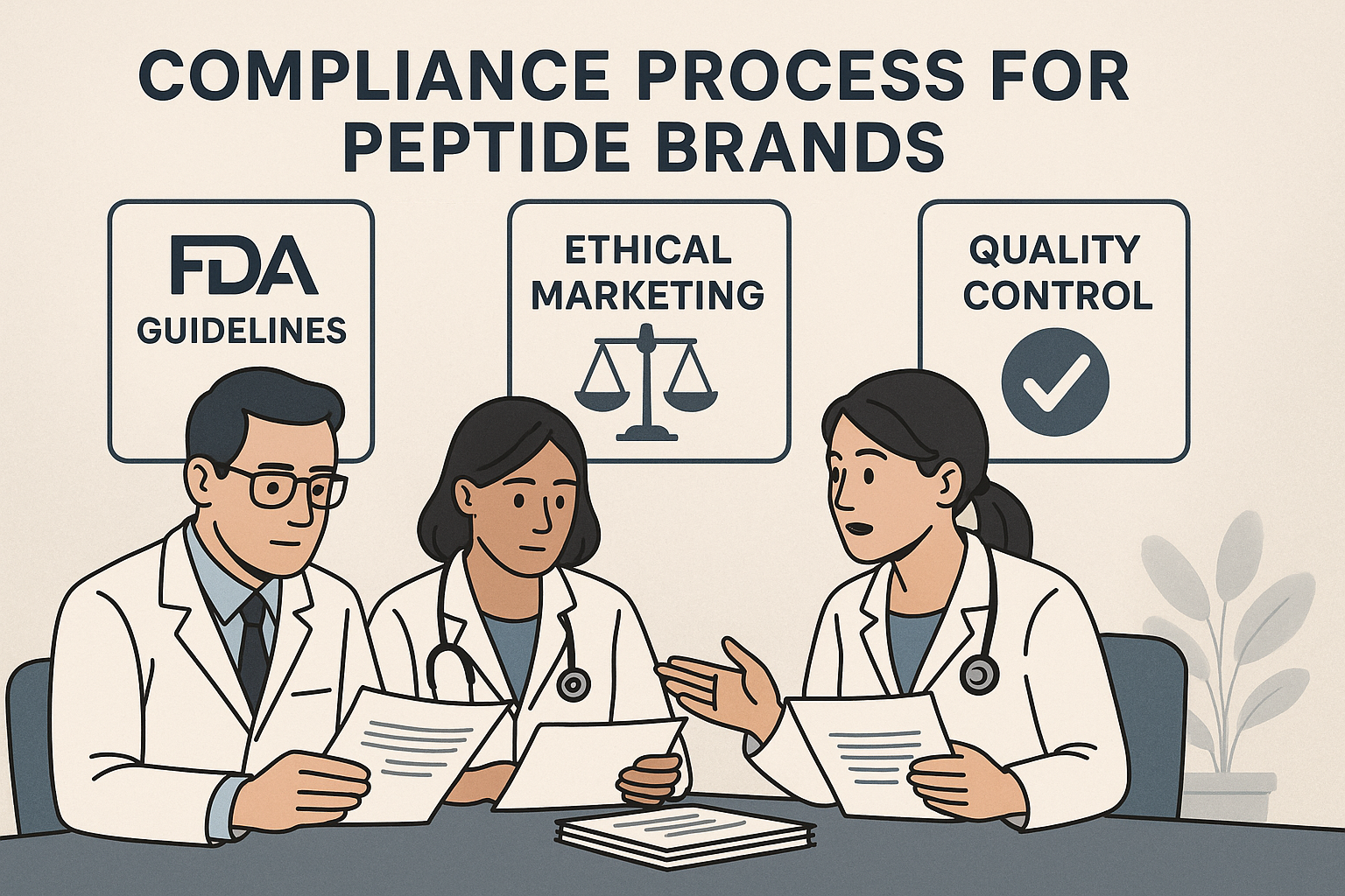 Compliance and ethical marketing in peptide branding