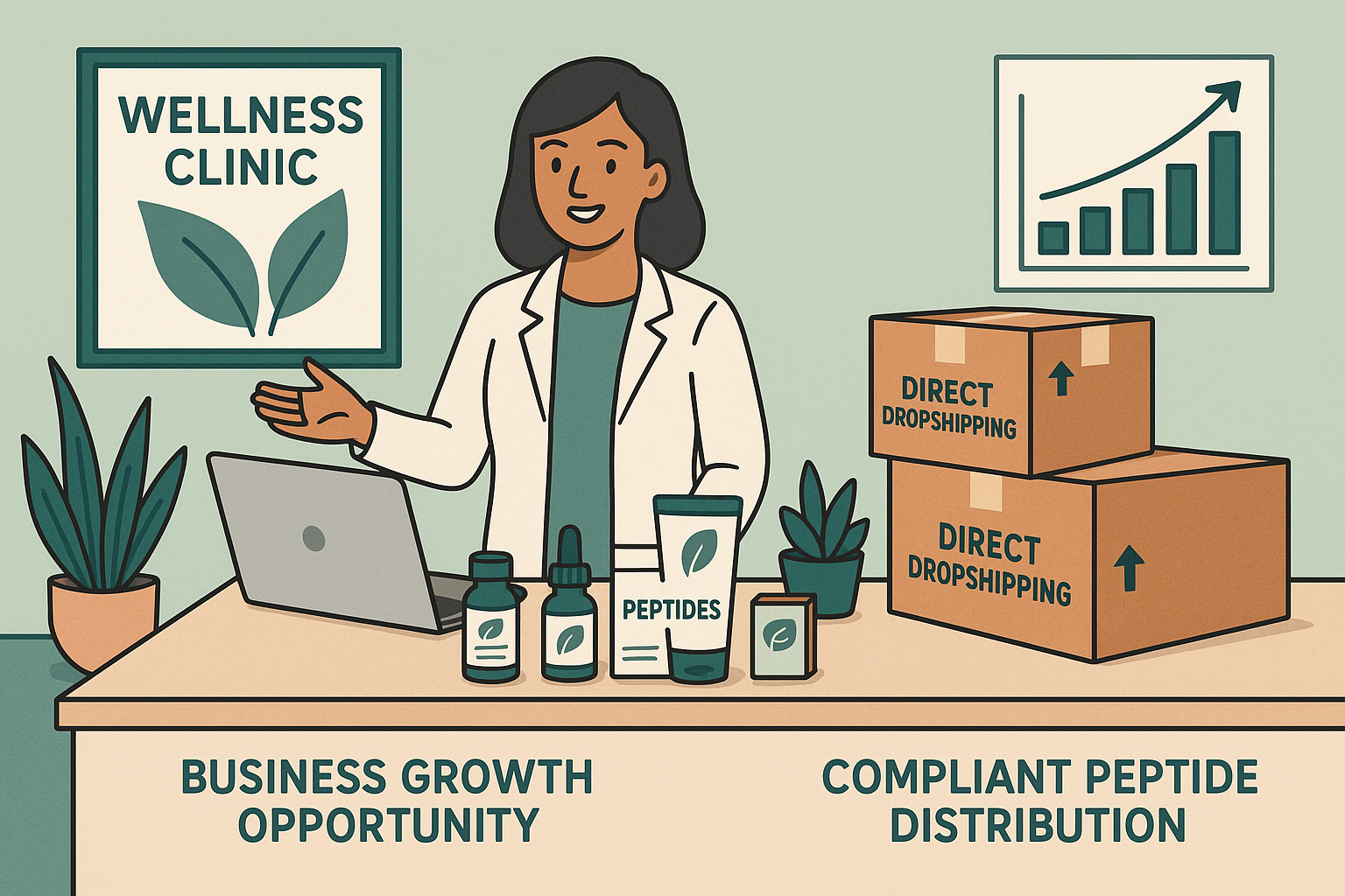 Customized peptide product packaging example