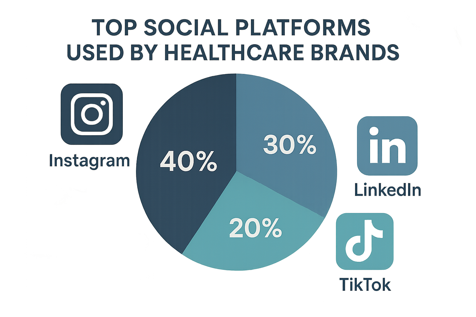 Infographic showing which content types (education, storytelling, community, promotion) perform best on Instagram, LinkedIn, TikTok, and Twitter
