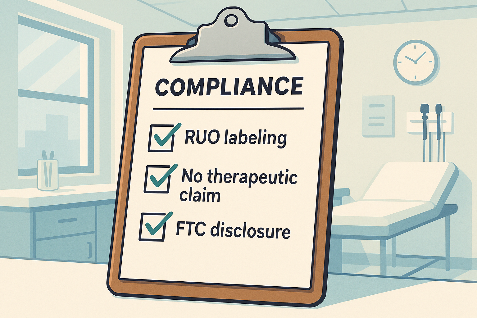 Regulatory compliance checklist for RUO peptide advertising