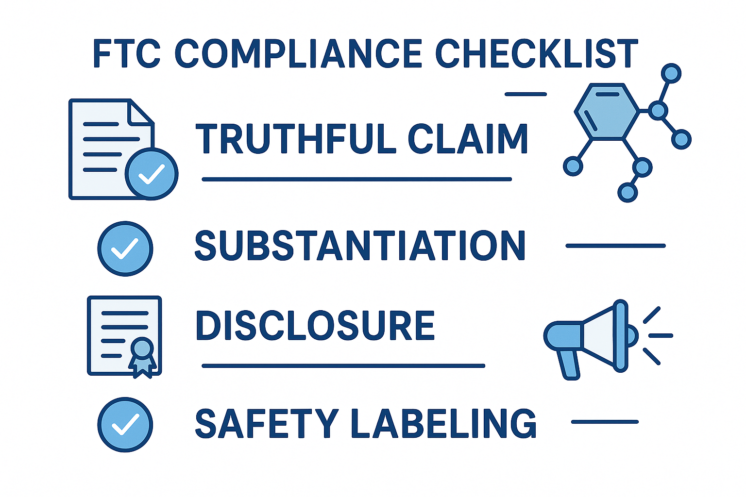 Illustration of prohibited advertising practices for peptides