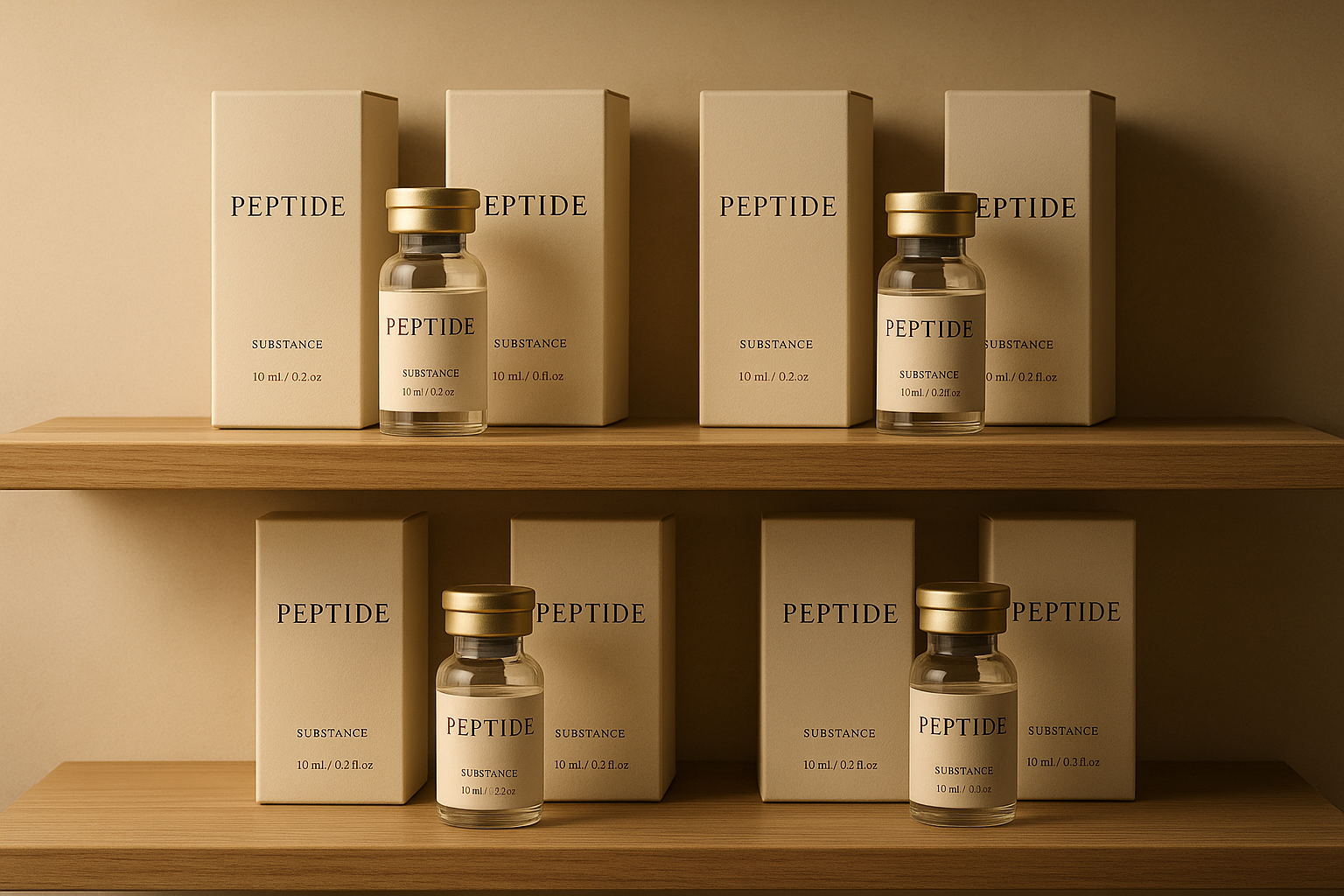 Price ladder infographic comparing generic, mid‑range, and premium peptide offerings