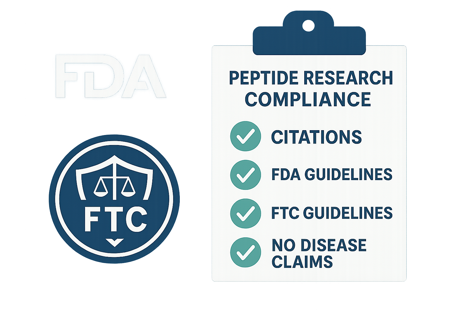 FDA and FTC compliance checklist visual