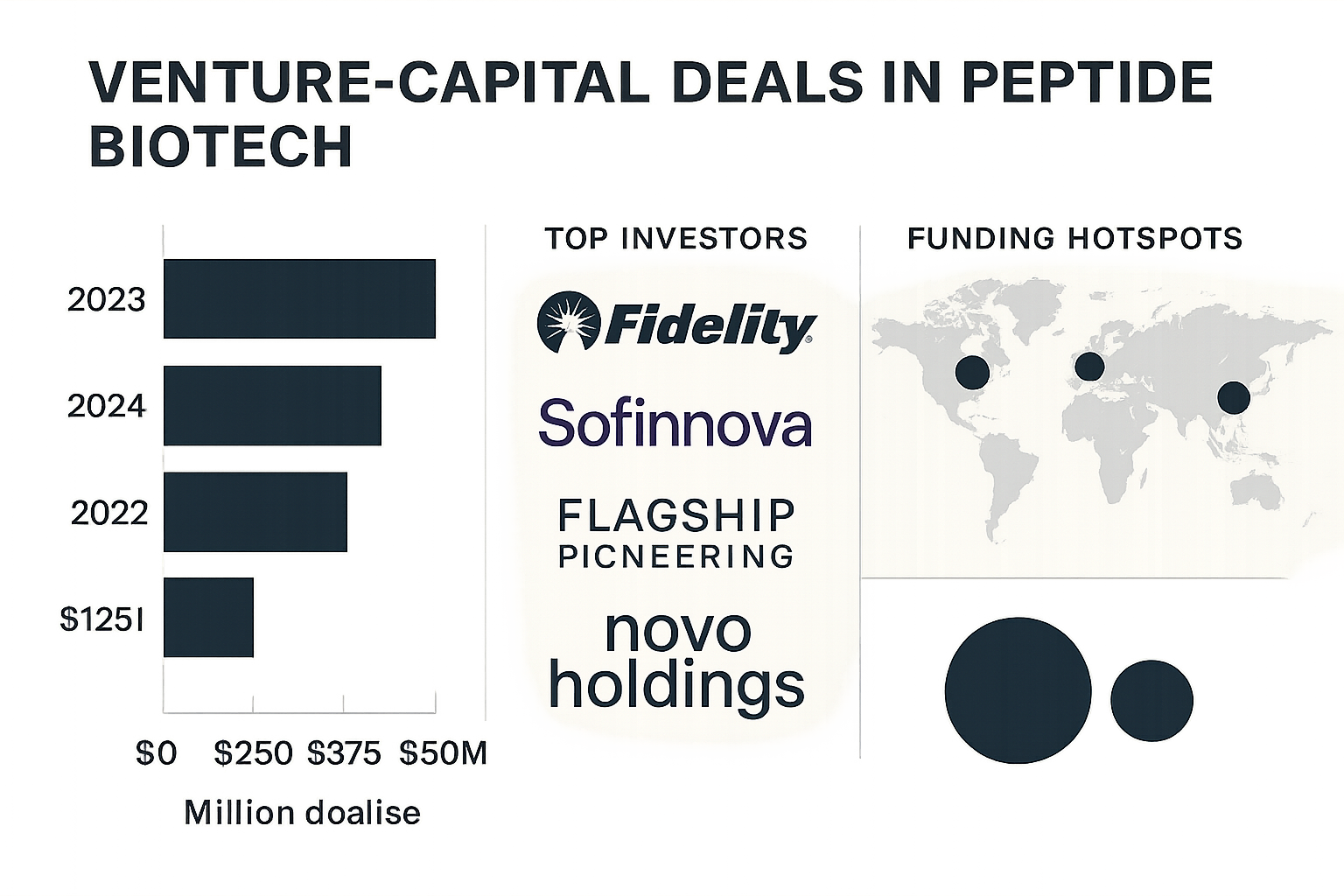 Infographic timeline of 2023‑2024 peptide VC deals