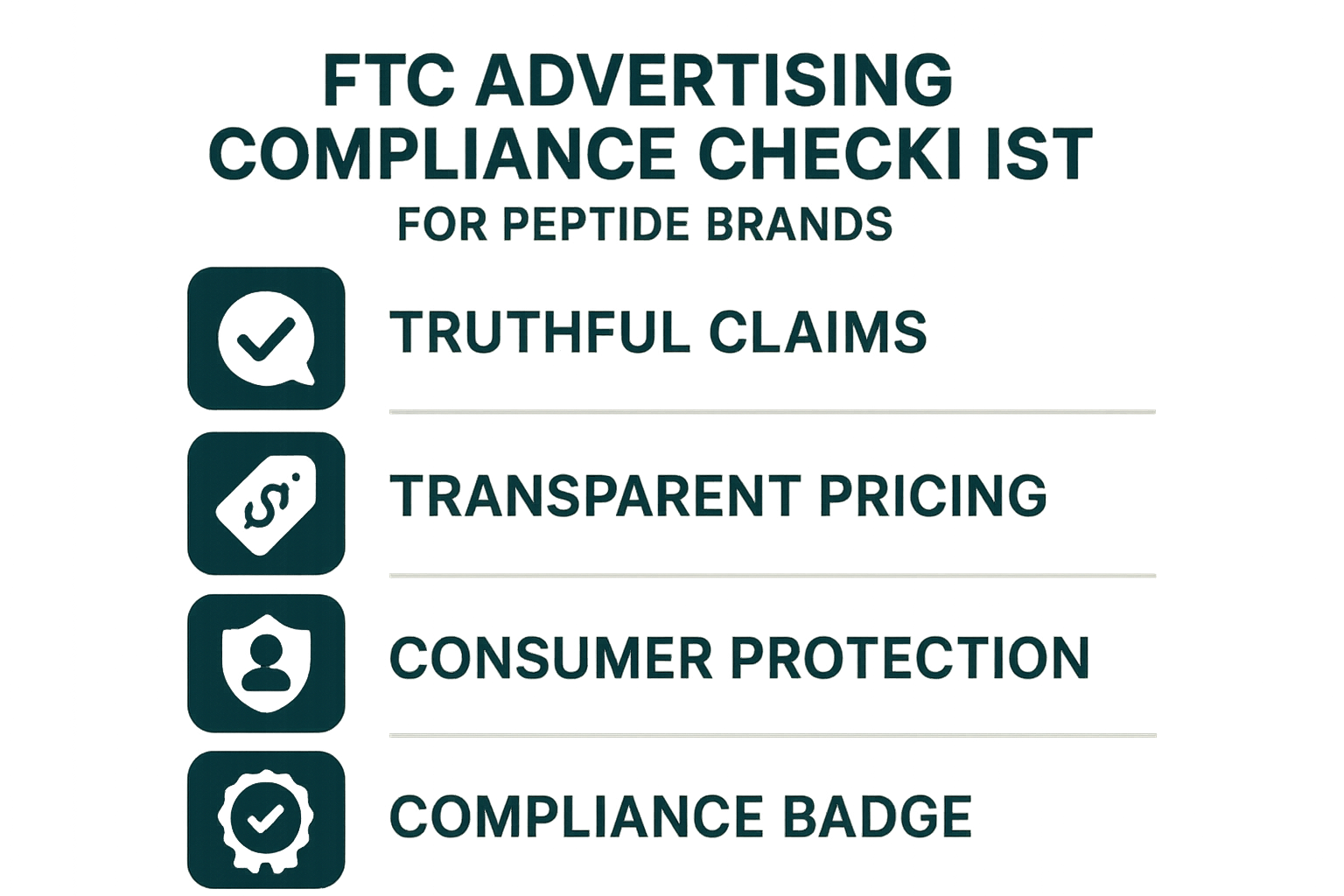 FTC advertising compliance checklist diagram