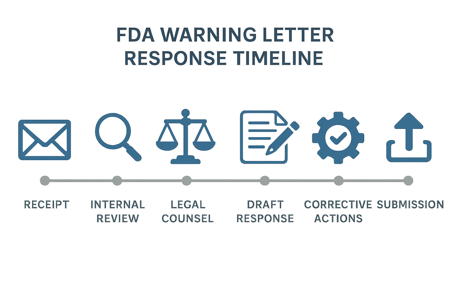 Sample FDA warning letter response layout