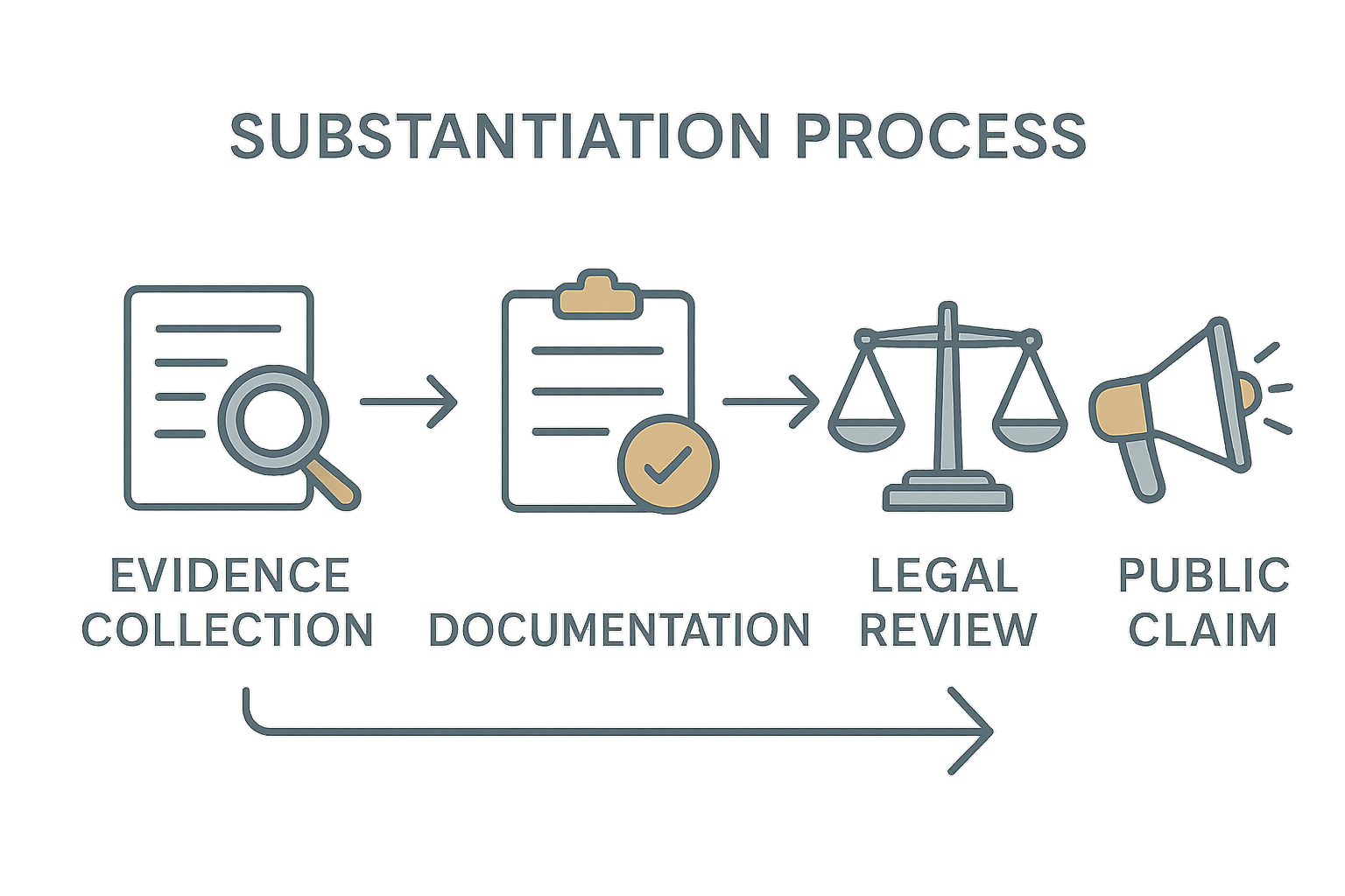 Infographic of the FTC substantiation workflow