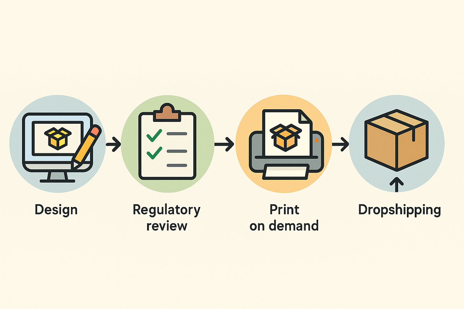 Digital packaging mockup transitioning to a printed box