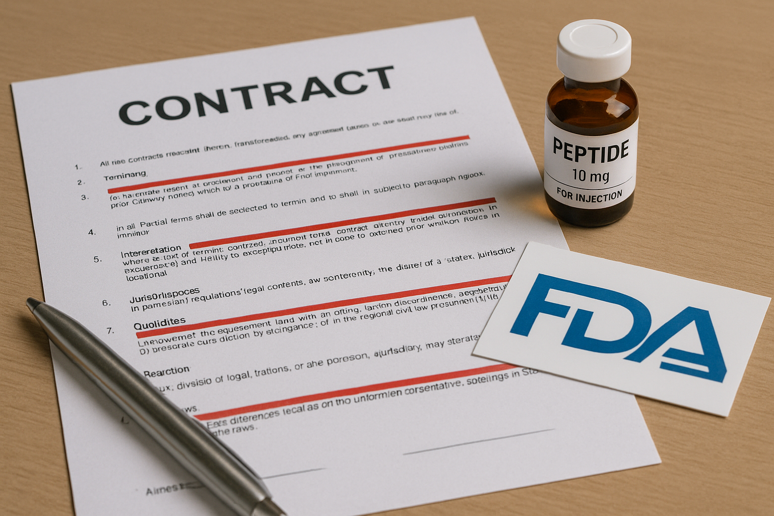 Sample visual of highlighted contract clauses