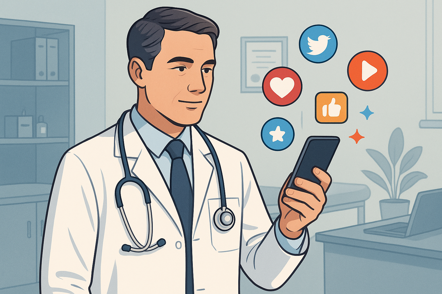 Diagram illustrating compliant peptide communication on social media