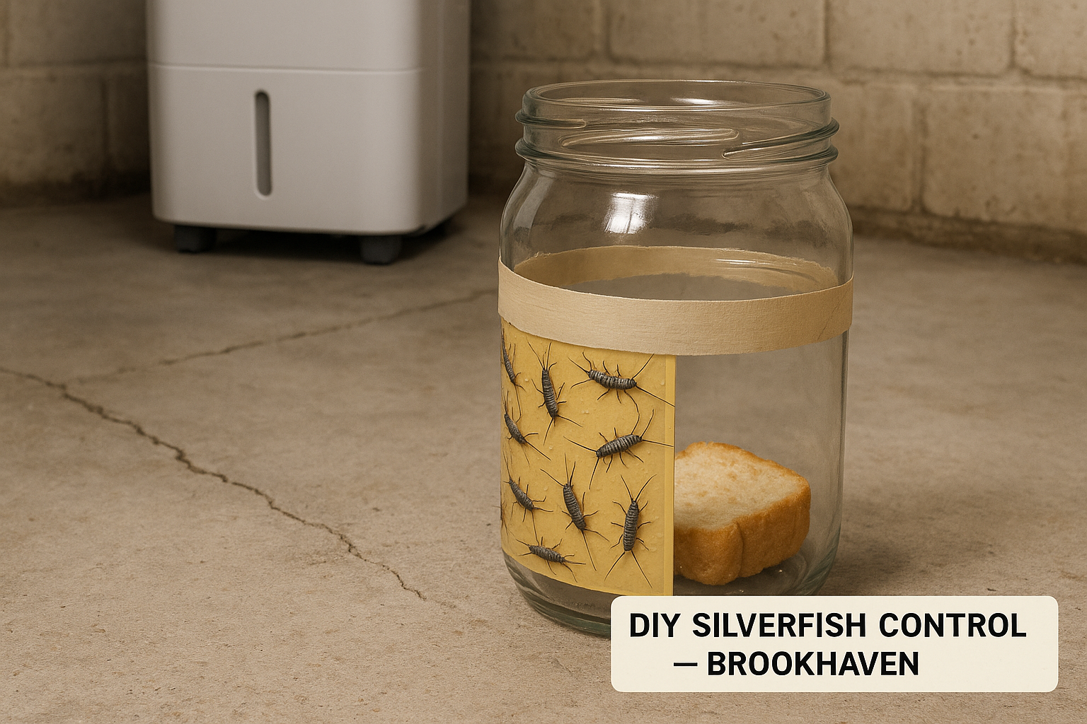 DIY silverfish control steps illustrated