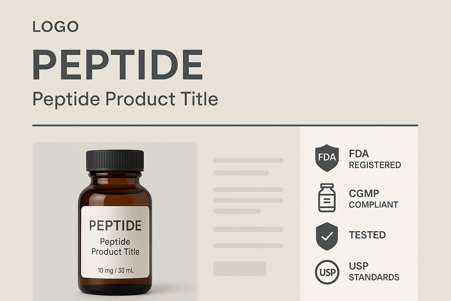 Compliant product header example