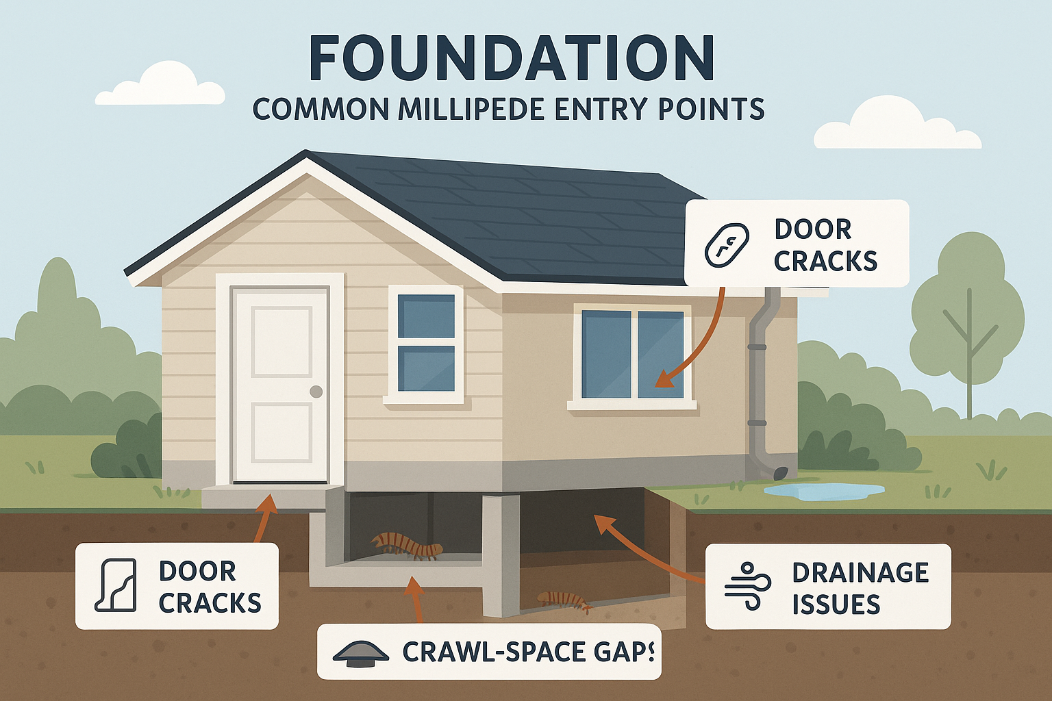 Top-Rated Millipede Control in Brookhaven, Georgia: Cost, Treatment & Tips 4 Professional pest control technician applying treatment