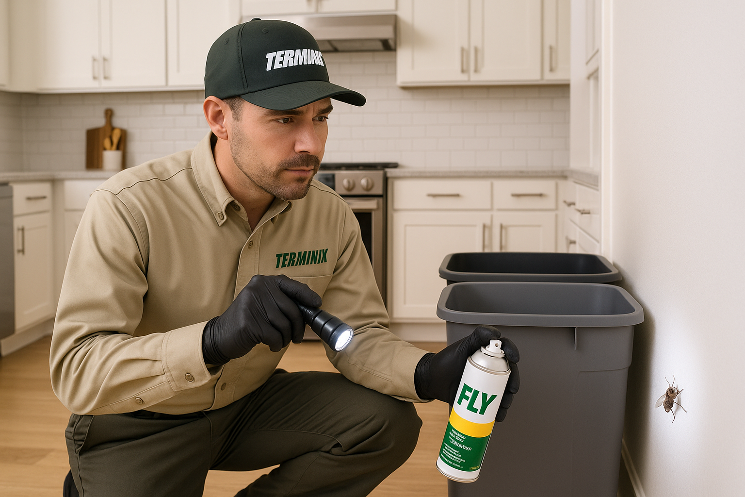 Illustration of IPM steps for house flies