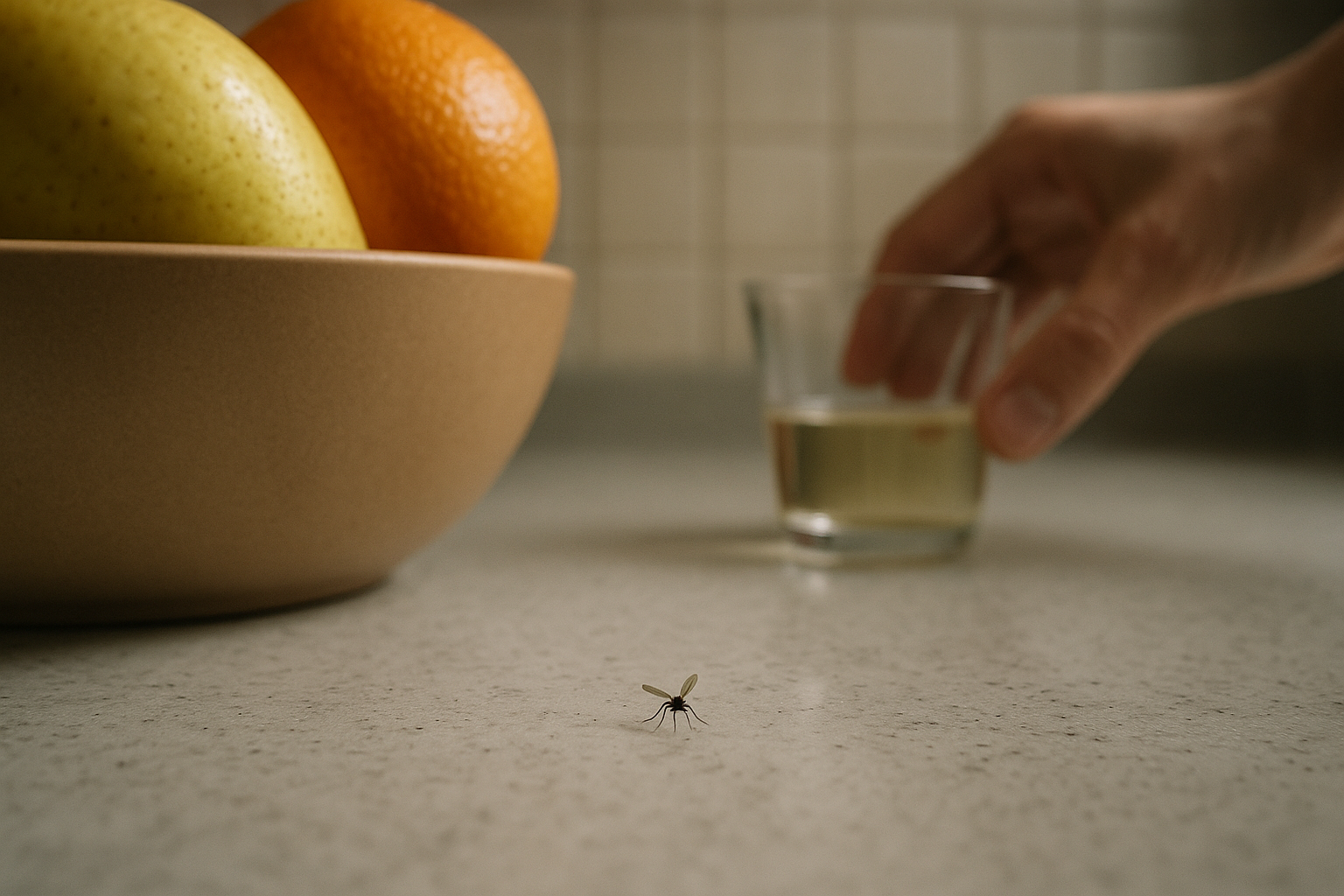 Illustration of common indoor gnat breeding locations