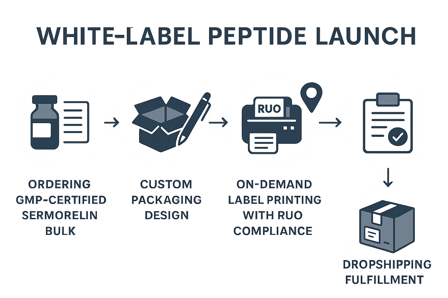 Sermorelin launch workflow diagram