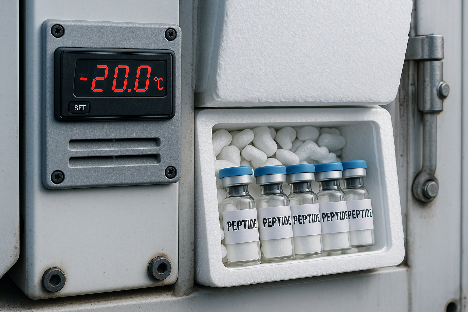 Cold‑chain shipping workflow for research peptides