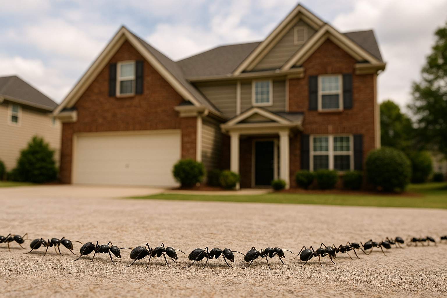 Illustration of common ant species found in Loganville, Georgia