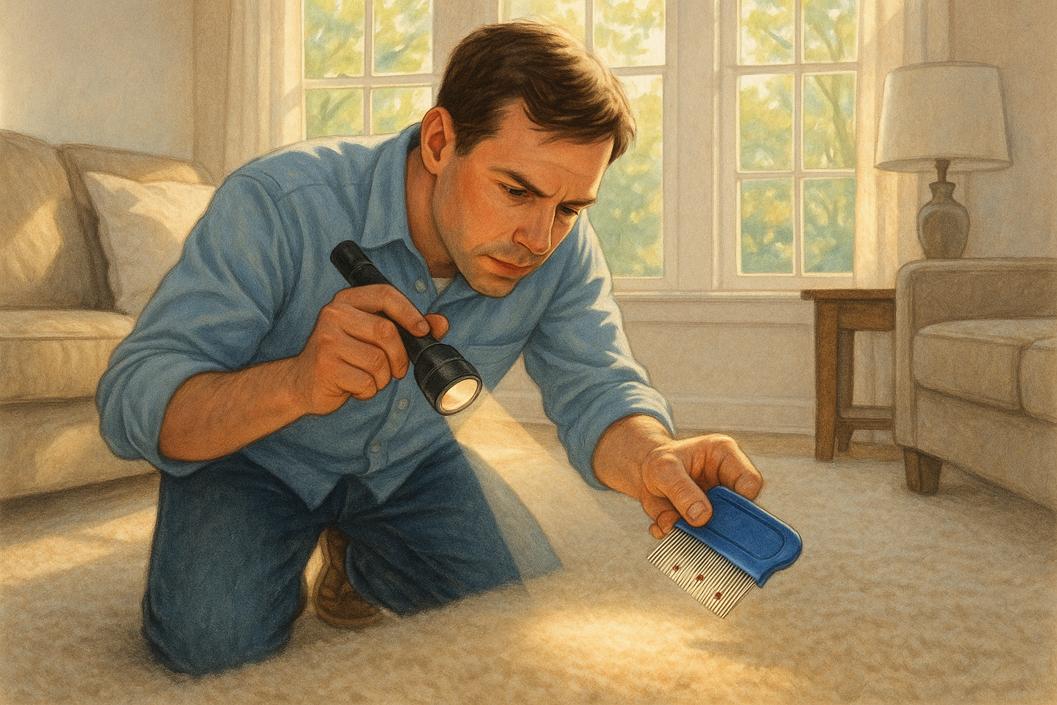 Flea life cycle diagram