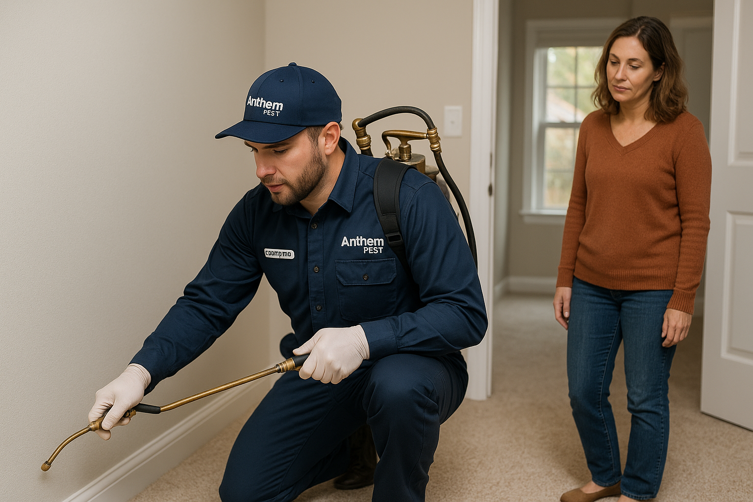Carpet beetle inspection and treatment in a Loganville home