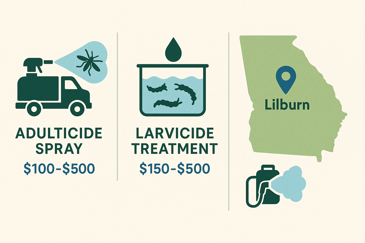 How much does mosquito control cost in Lilburn, Georgia? 4 Mosquito Control Cost Lilburn, GA