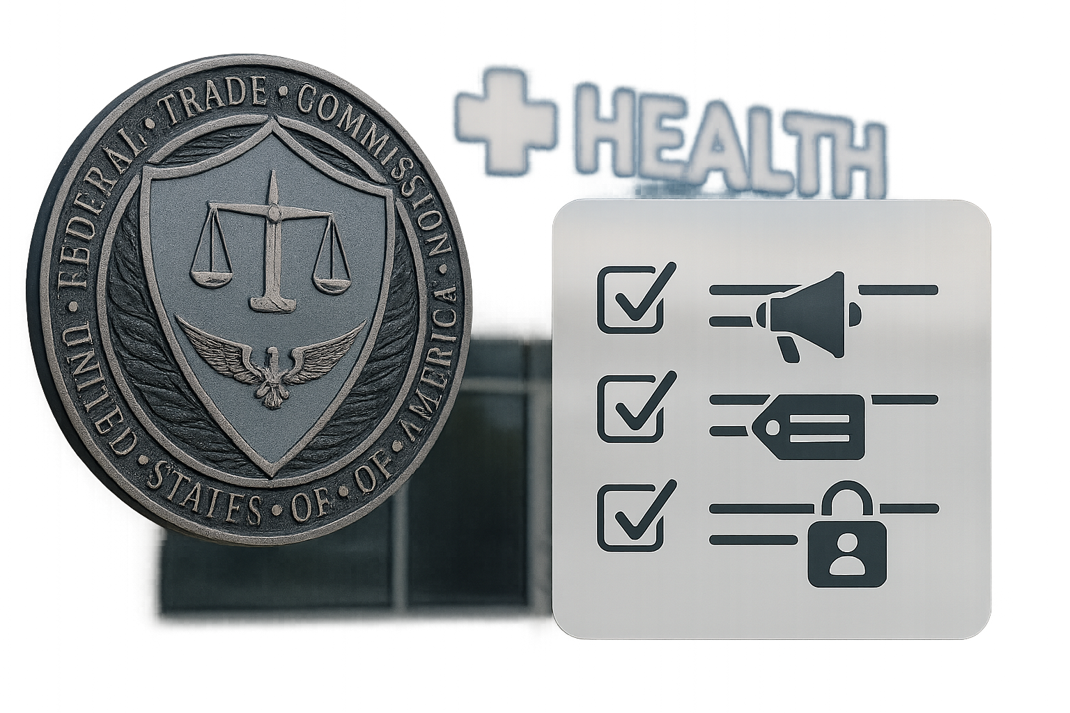 Illustration of FTC enforcement pillars for peptide brands