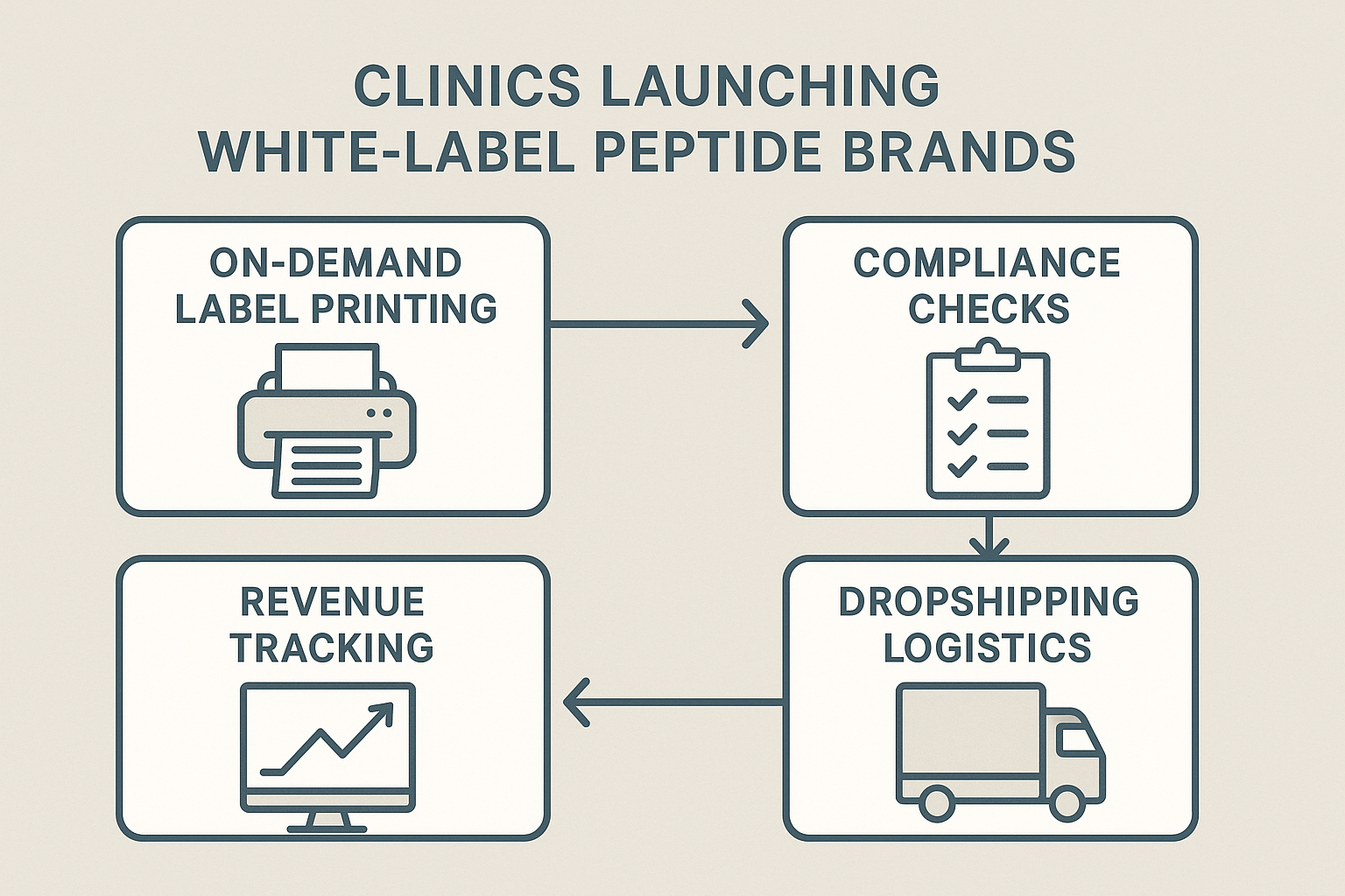 Clinic launch workflow flowchart