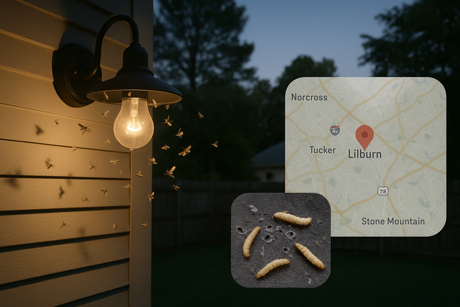 How much does moth control cost in Lilburn, Georgia? 3 Moth activity chart for Lilburn, GA