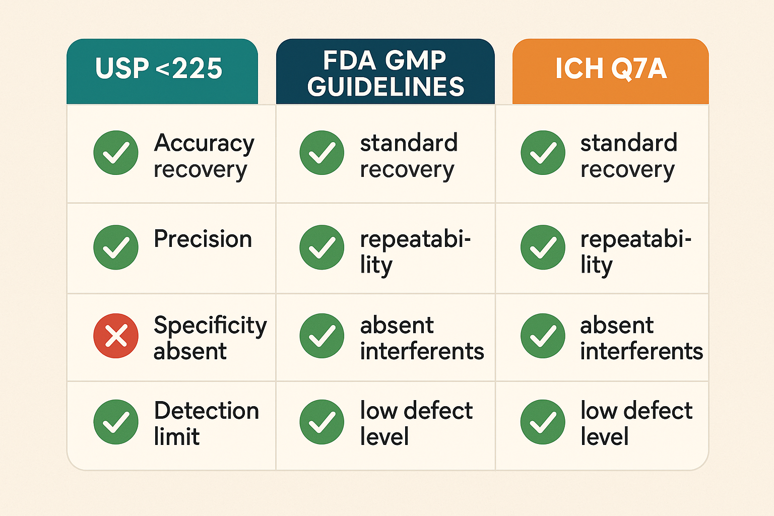 Diagram illustrating the overlap of USP <225>, FDA CGMP, and ICH Q7A in peptide quality control” loading=”lazy”/><figcaption>AI-generated image</figcaption></figure>
<h2>Step‑by‑by‑Step QC Workflow for Peptide Samples</h­2> </p>
<figure> <img decoding=