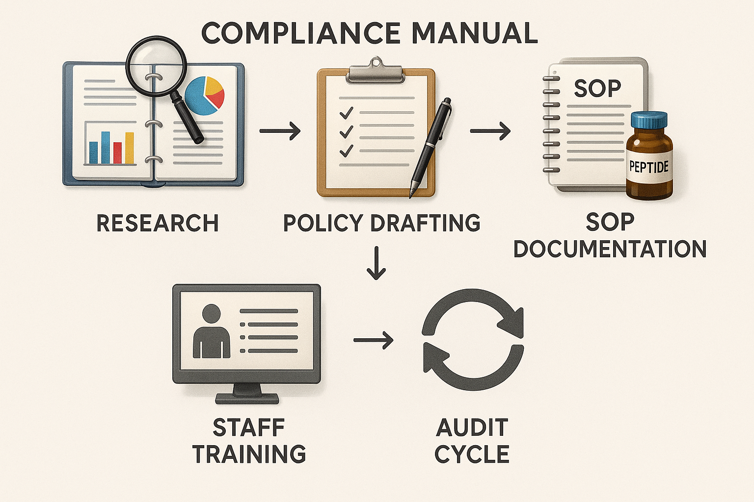 Compliance manual workflow diagram