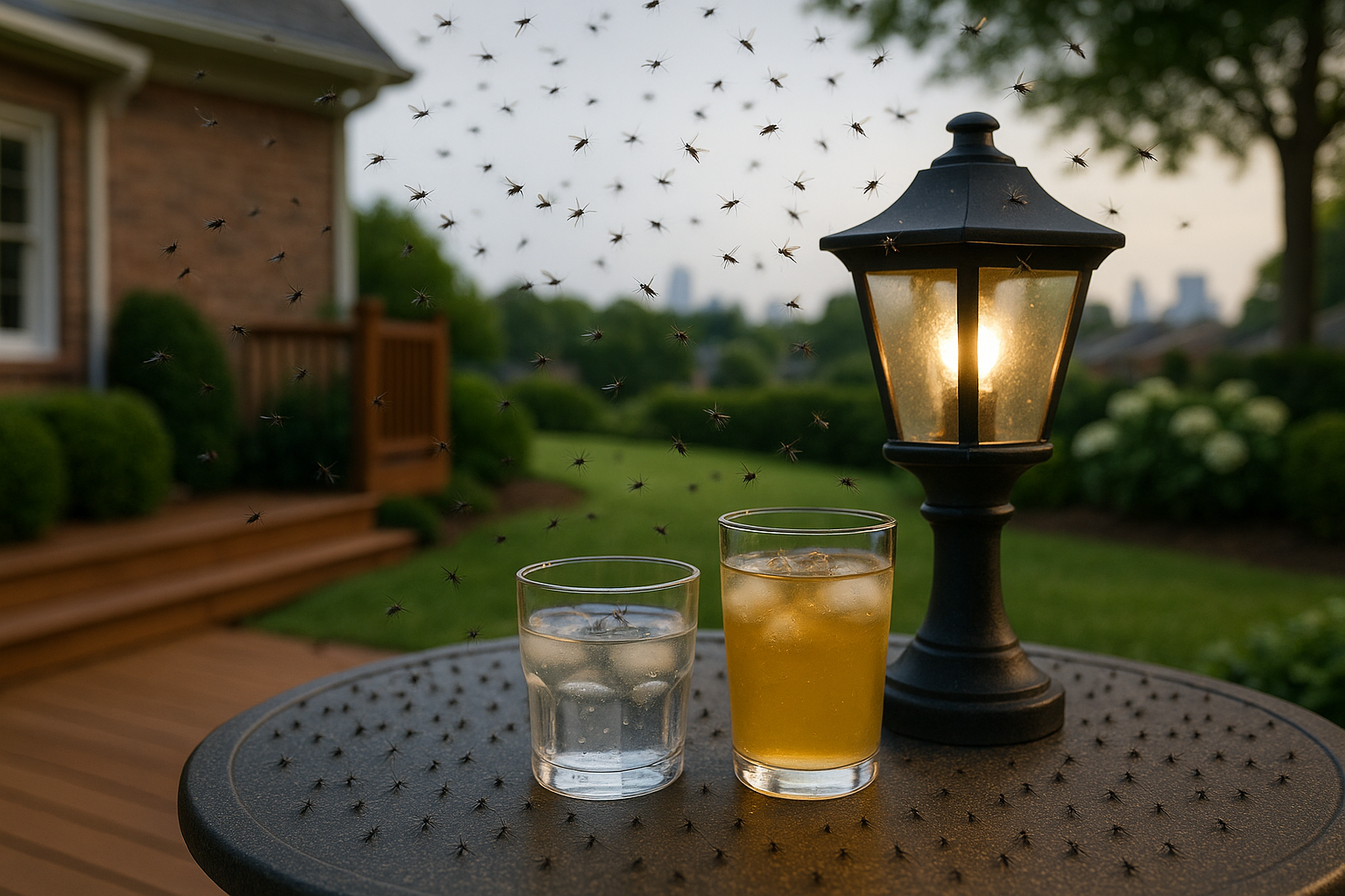 Life‑cycle diagram of a gnat showing egg, larva, pupa, and adult stages