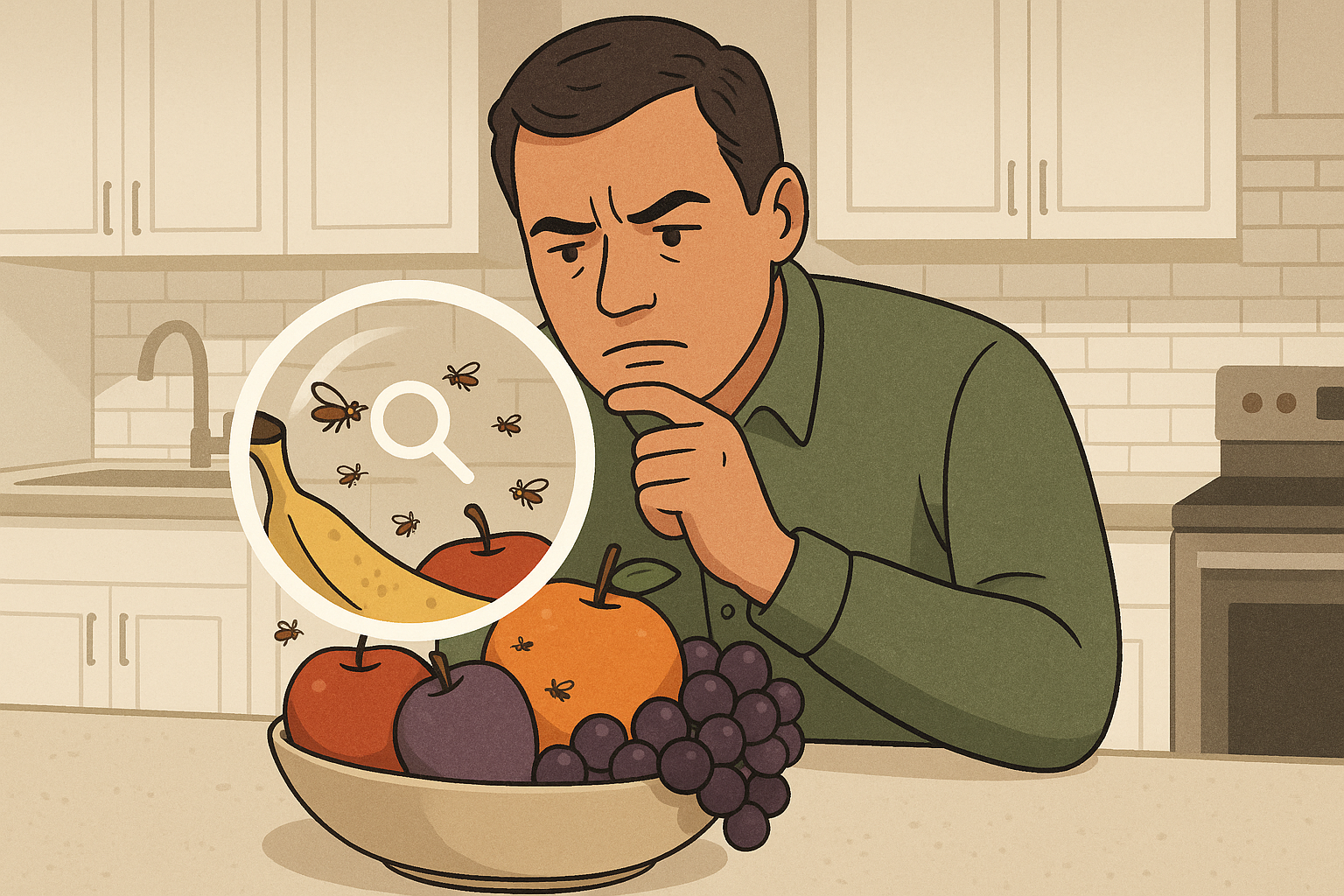 Comparison of fruit fly, house fly, and drain fly anatomy