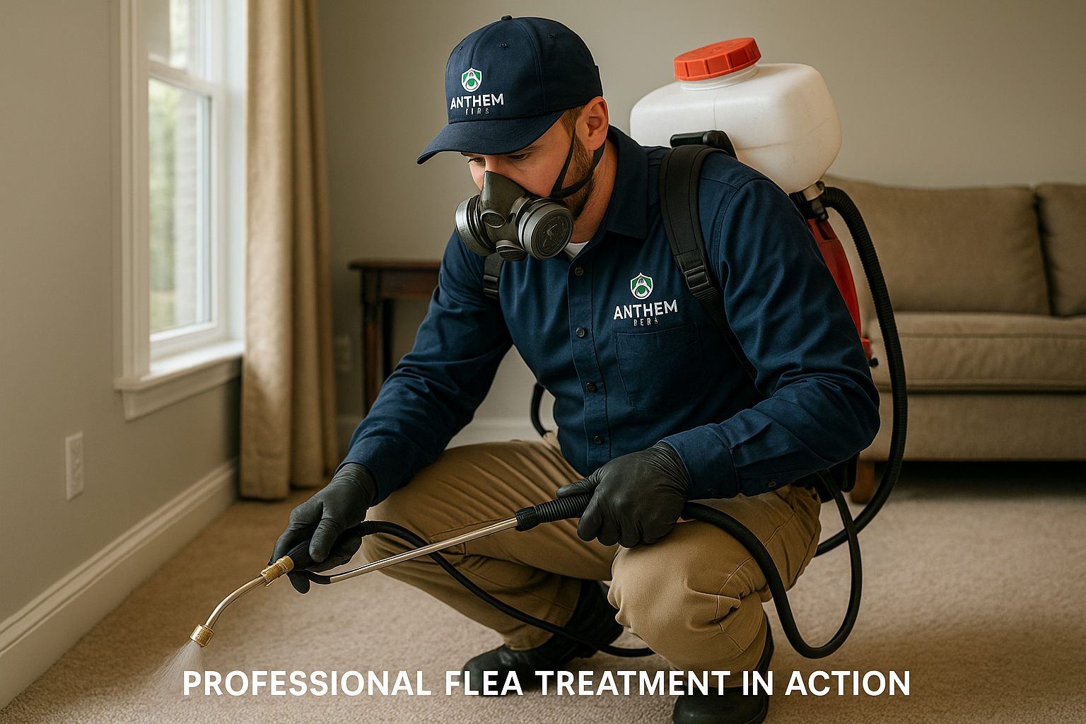 Flowchart of professional flea control process