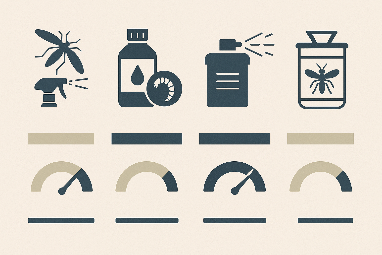 Comparison of mosquito treatment methods
