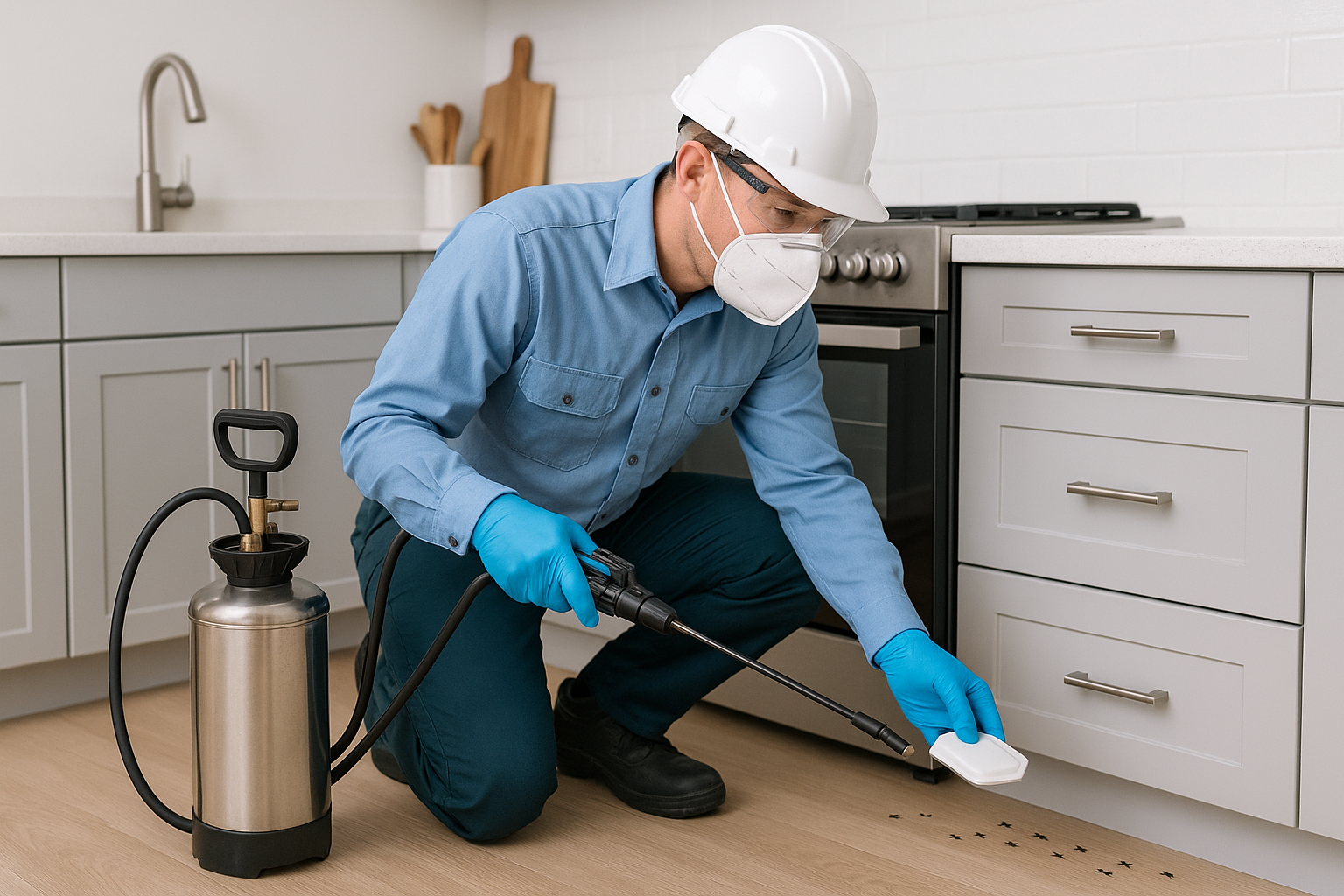 Illustration of ant treatment methods