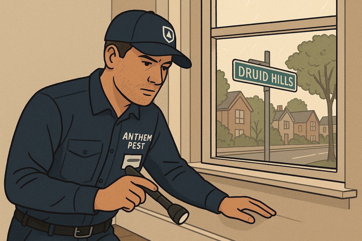 House fly infestation in a home