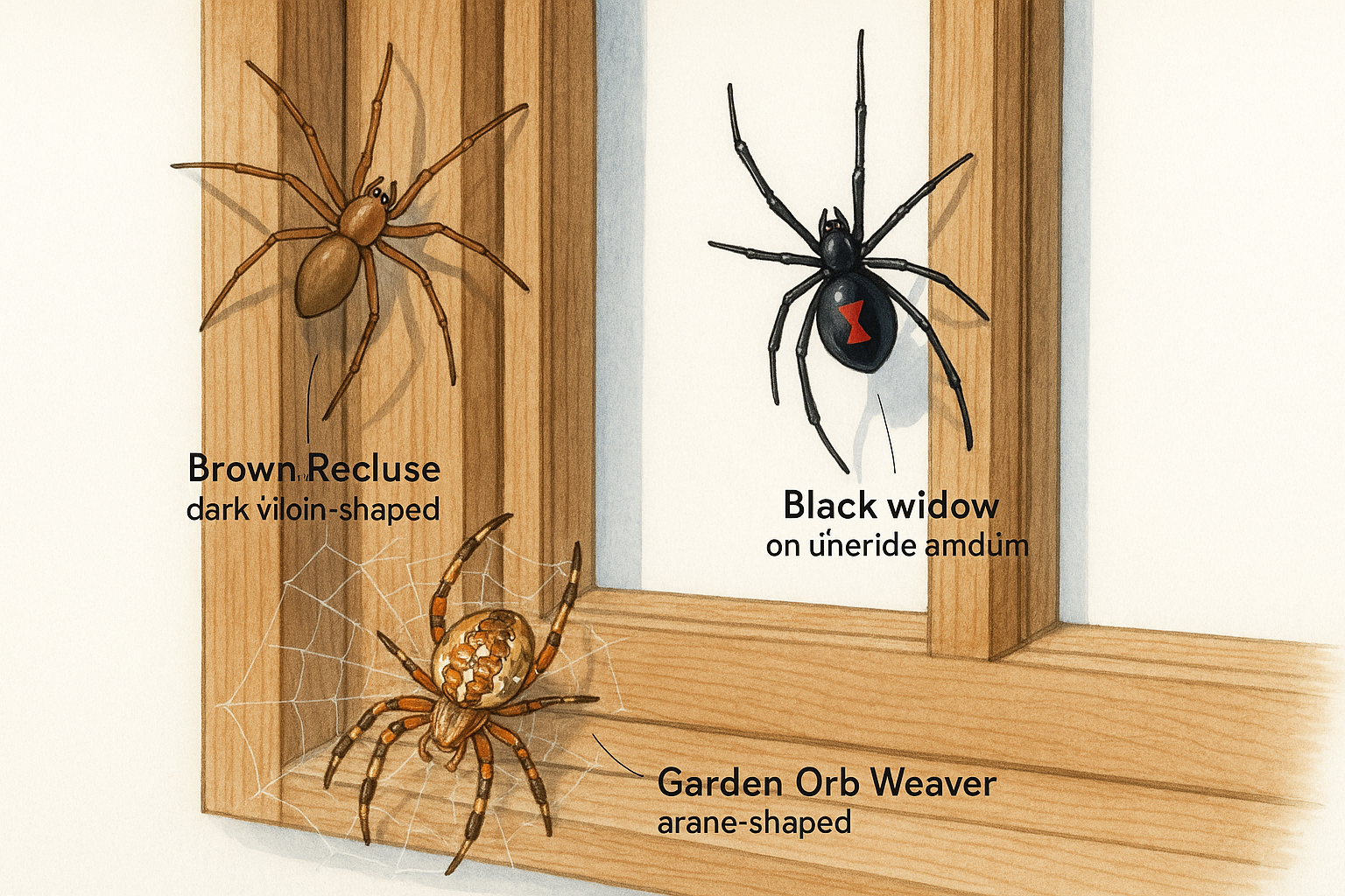 Common spiders found in Vinings, GA