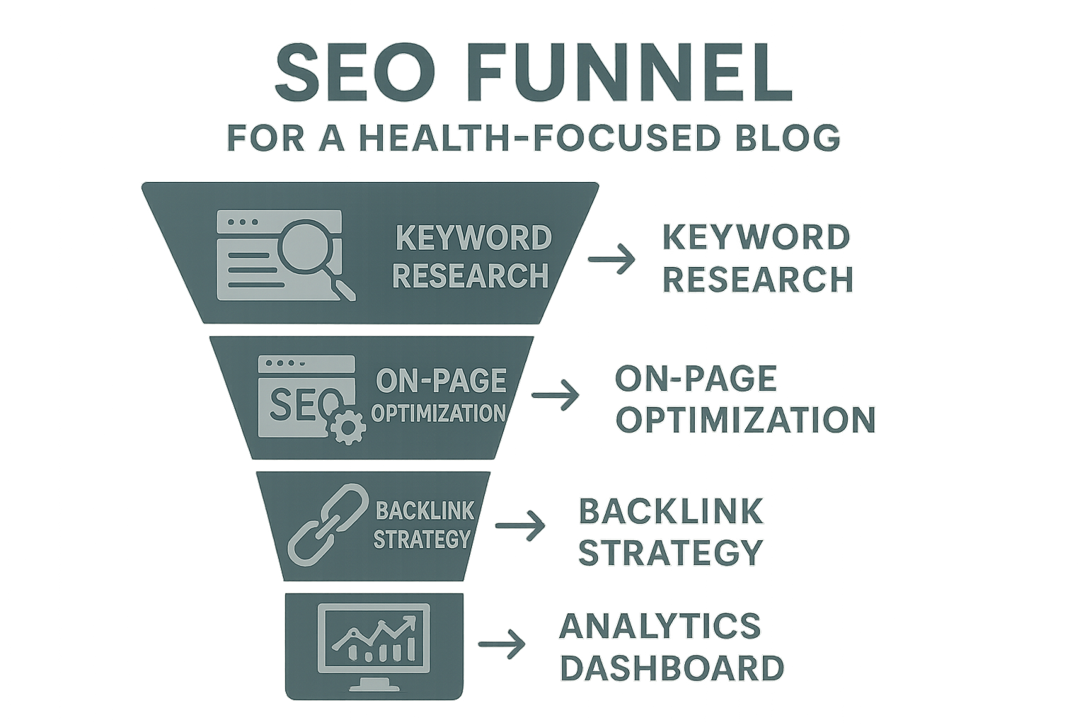 SEO funnel for health‑focused peptide blog