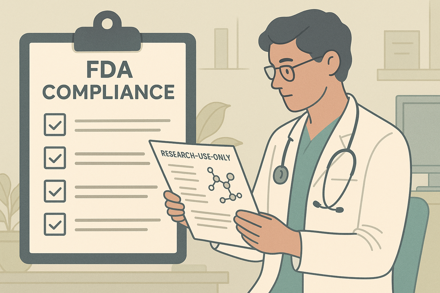 FDA compliance checklist for research‑use‑only peptides