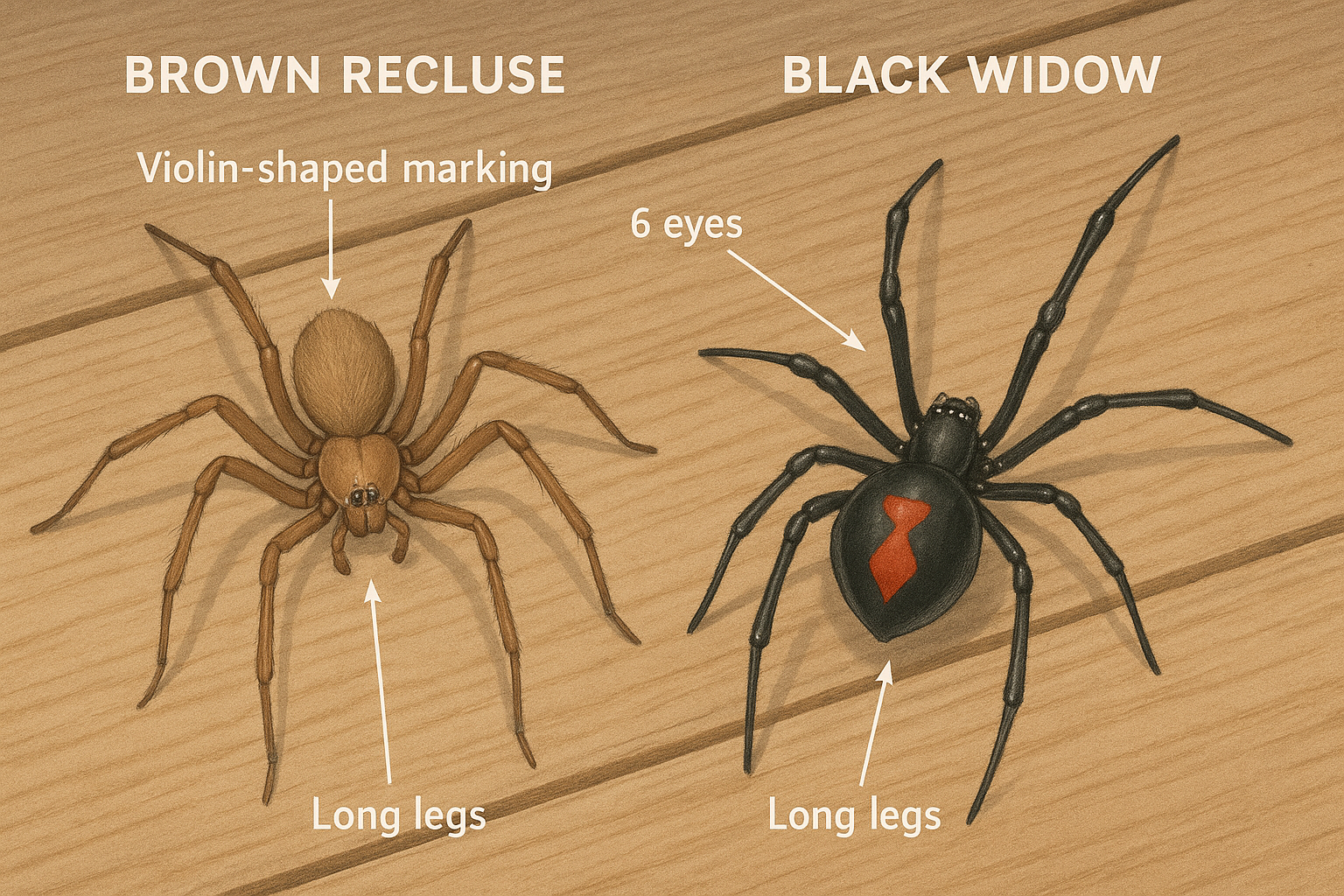 Illustrated guide to Dunwoody’s most dangerous spiders