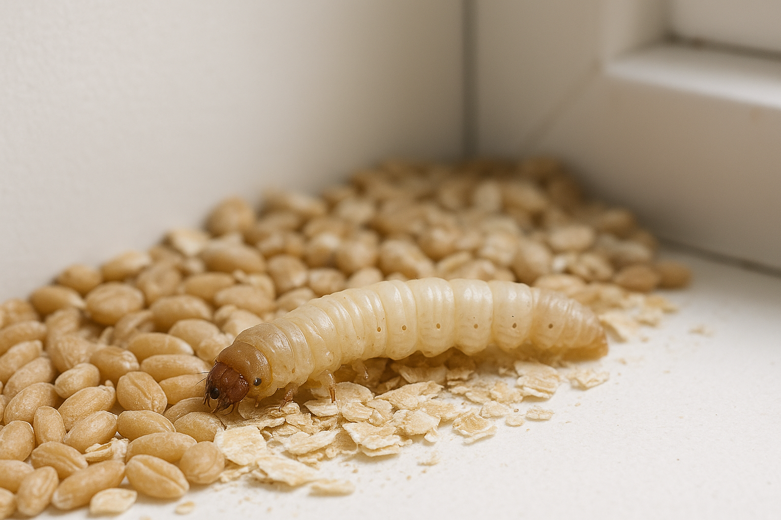 Illustration of Indian Meal, Webbing, and Carpet moths