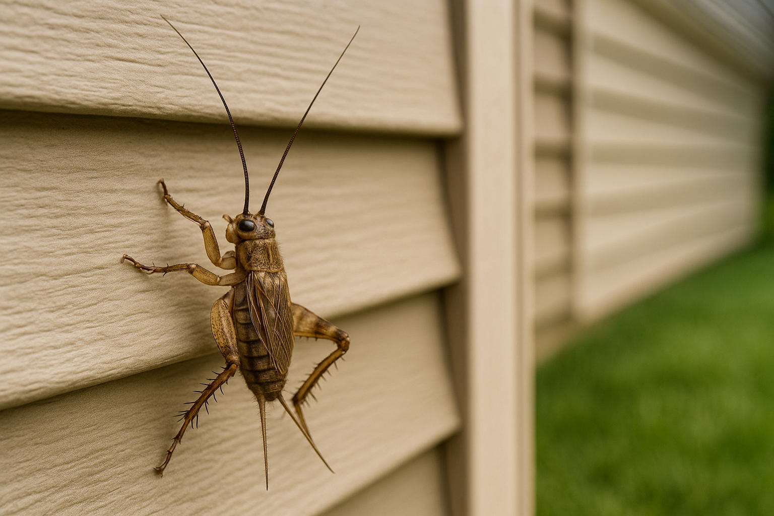 Cricket infestation illustration