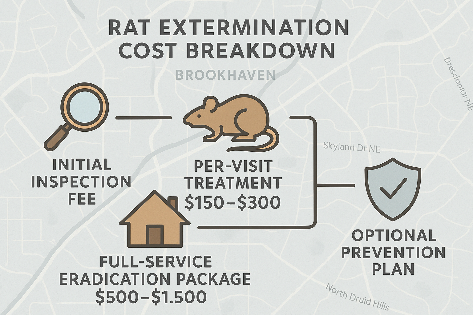 Cost of Rat Exterminator Brookhaven GA