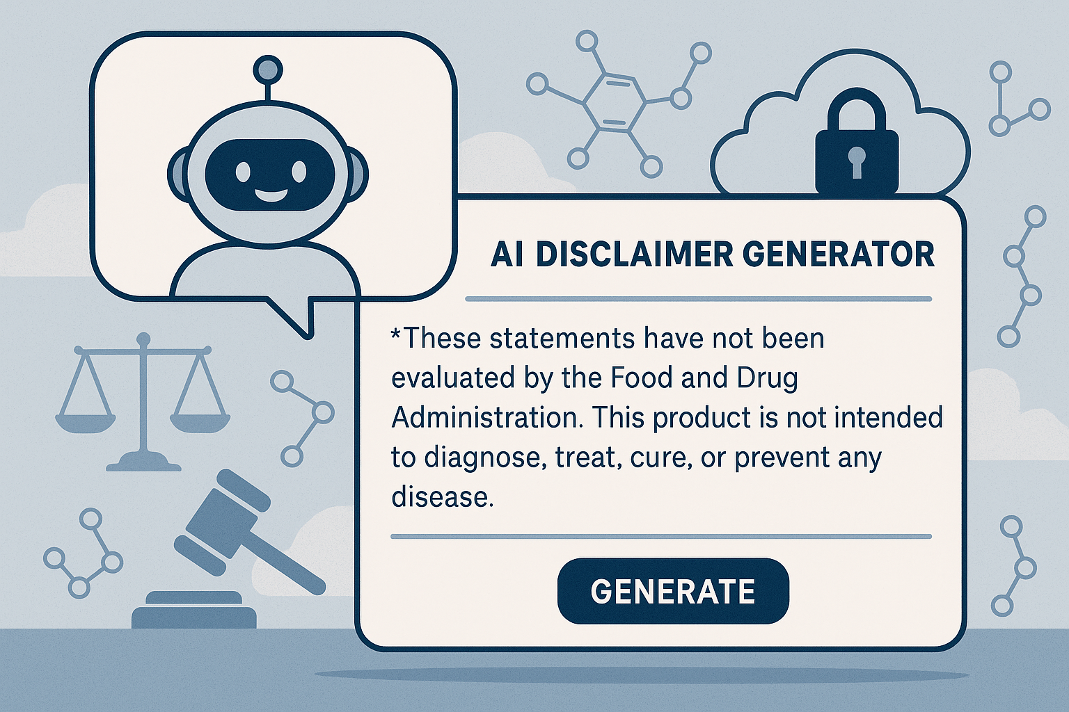 AI-powered disclaimer generation workflow