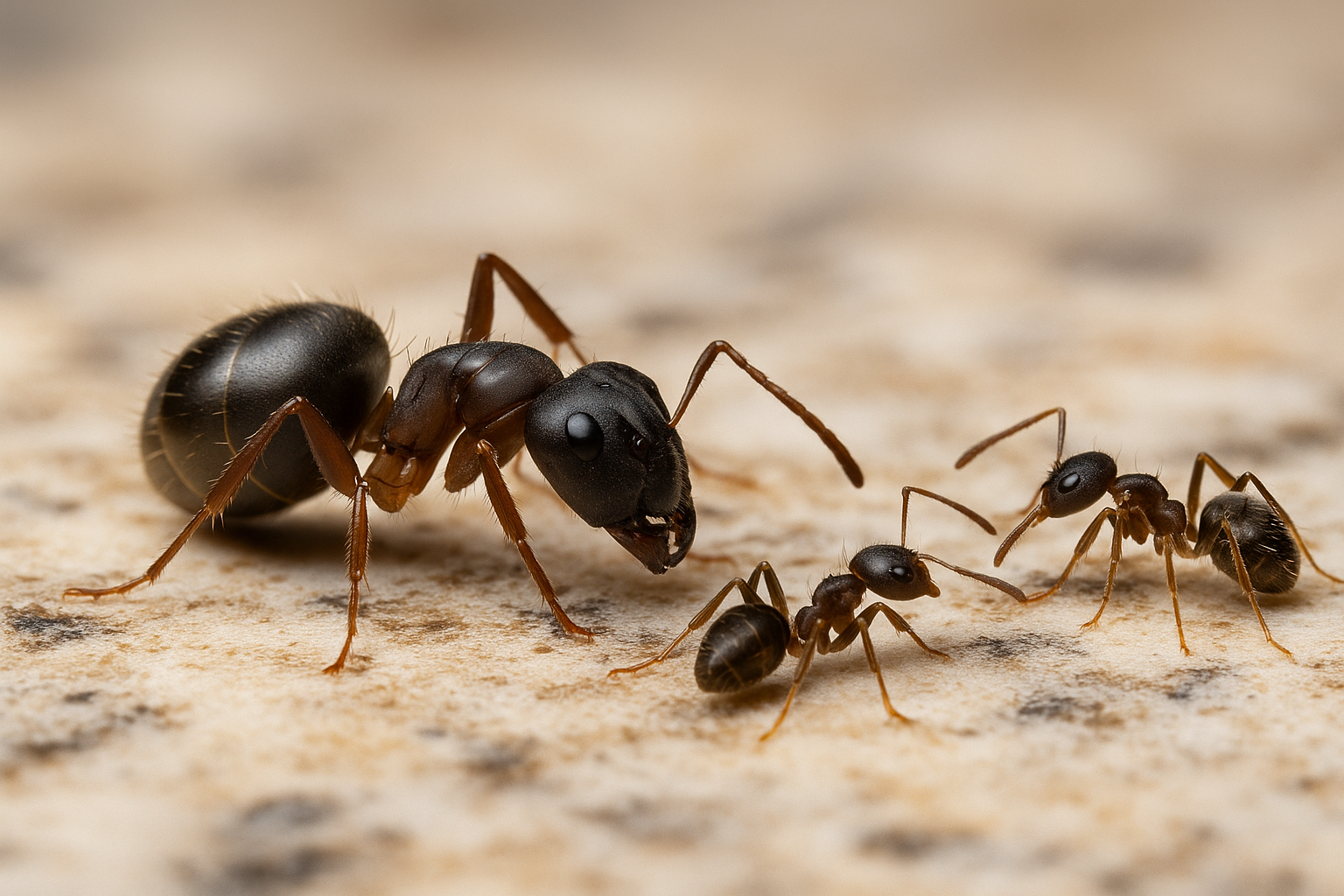 Close‑up of common ant species found in Brookhaven, GA