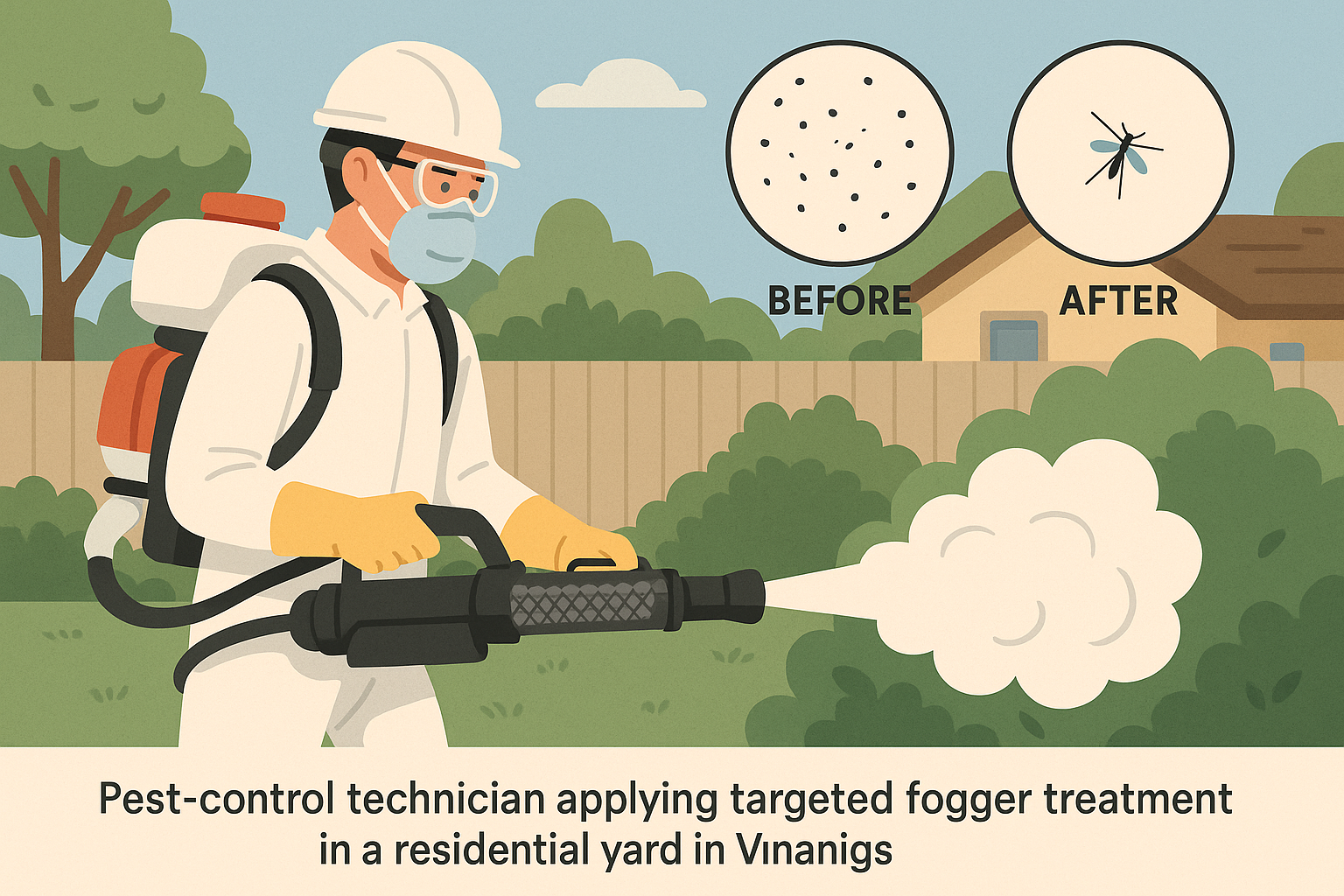 Diagram illustrating chemical, non‑chemical, and professional gnat treatment methods