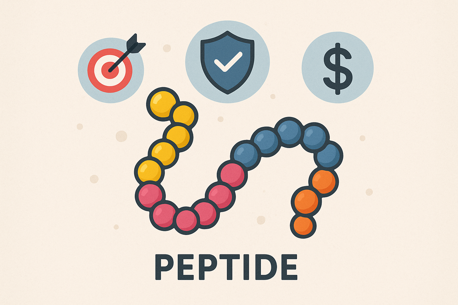 Diagram illustrating peptide specialization benefits