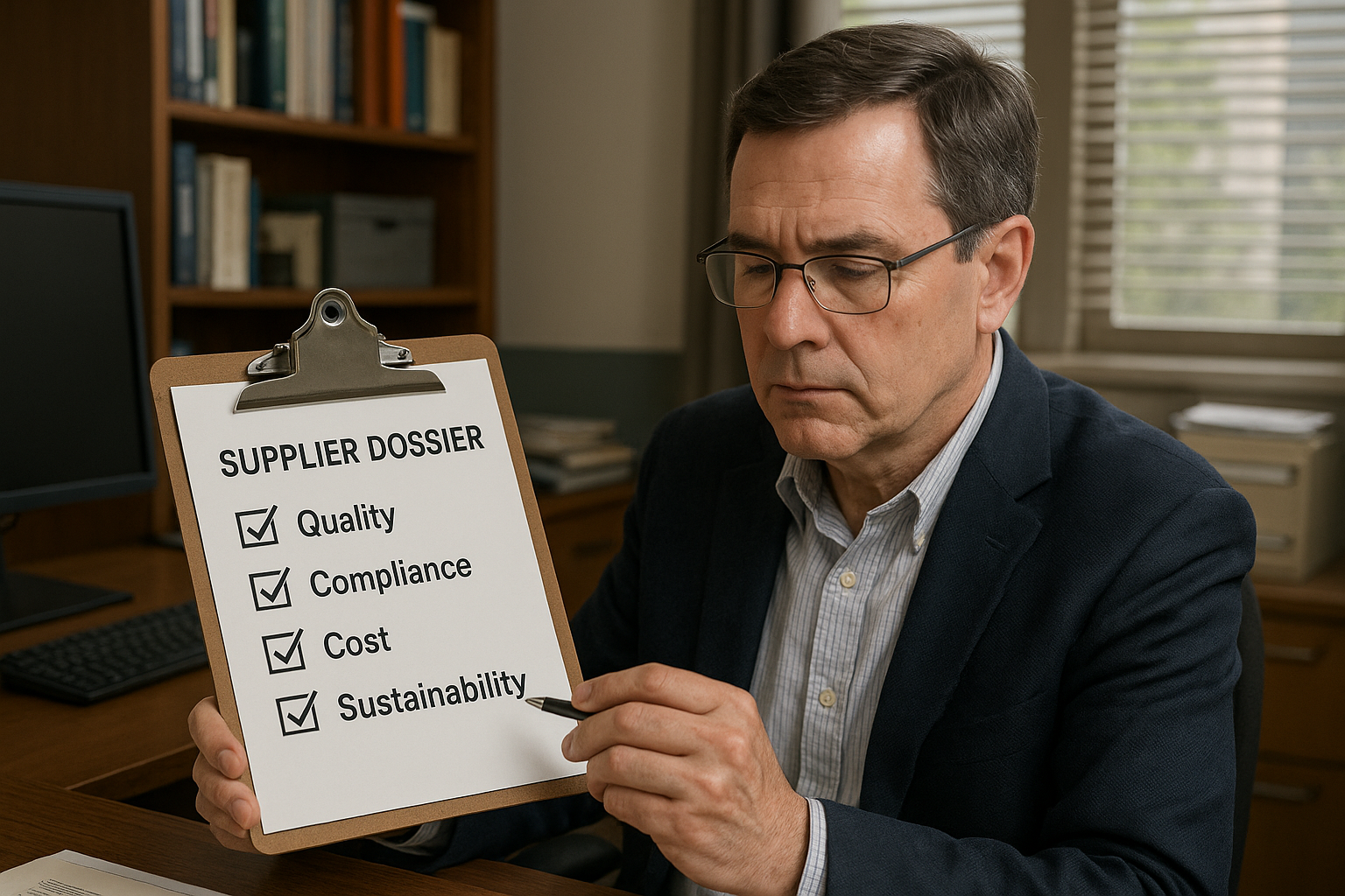 Diagram illustrating core vetting criteria for peptide suppliers