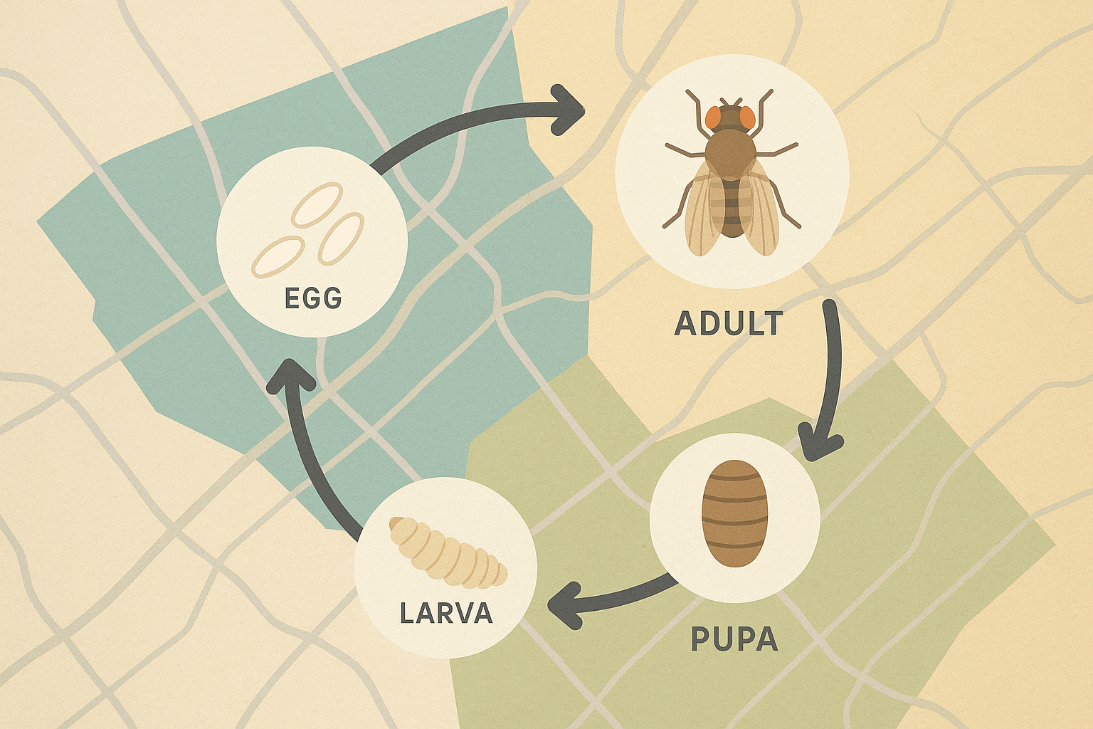 Fruit fly hotspots in a typical Chamblee home