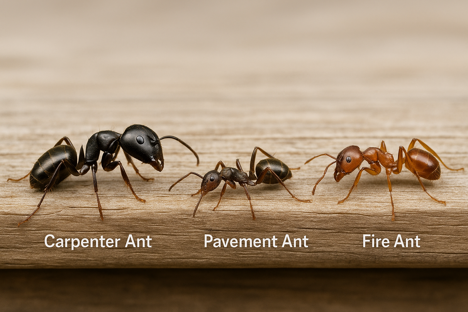 Close‑up of common ant species found in Smyrna, GA